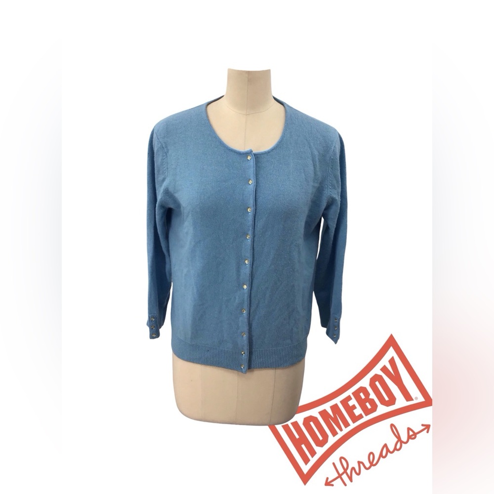 Grace Women's Blue Cardigan Sweater
